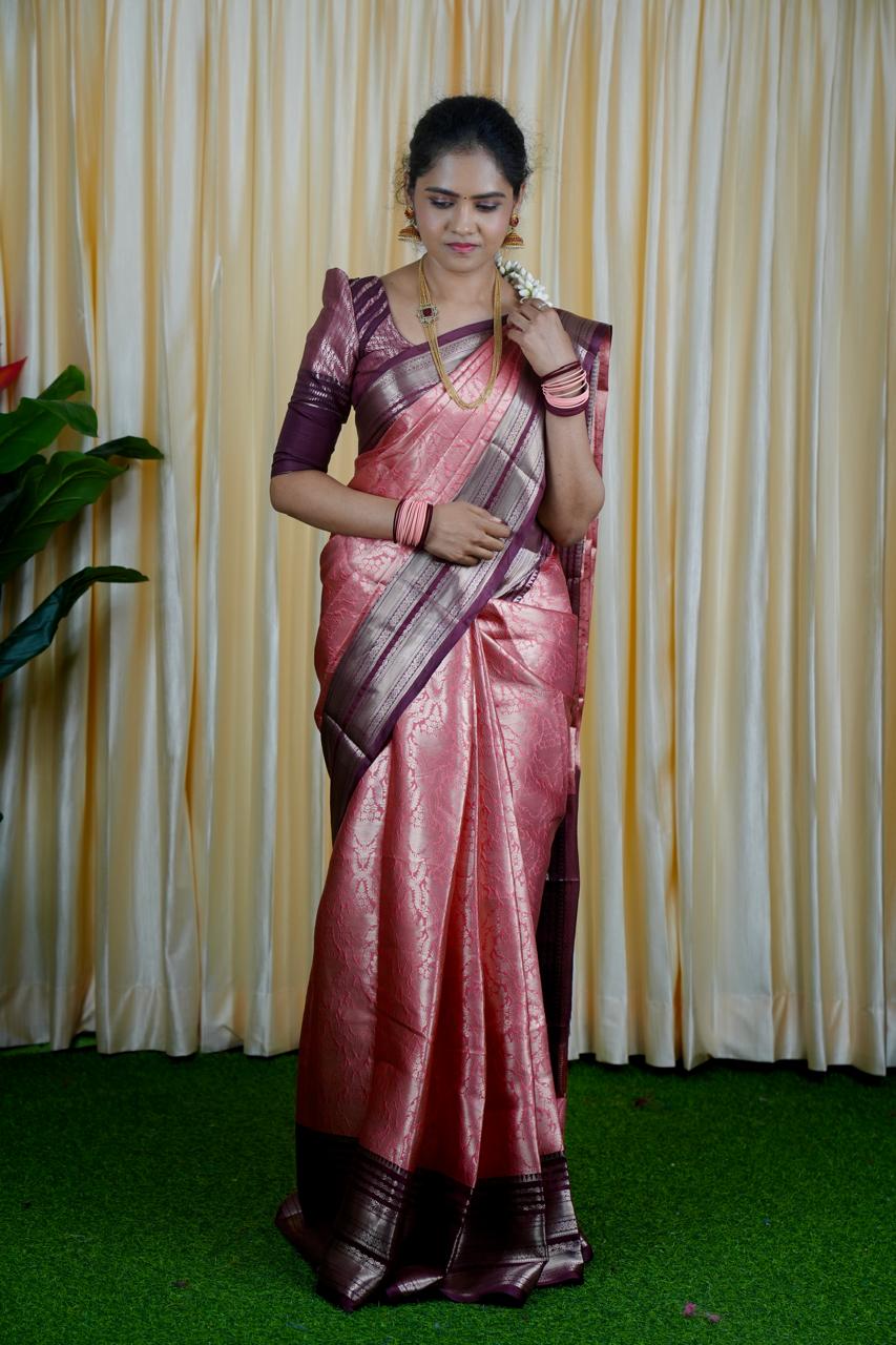Soft katan tissue saree🍄🥳