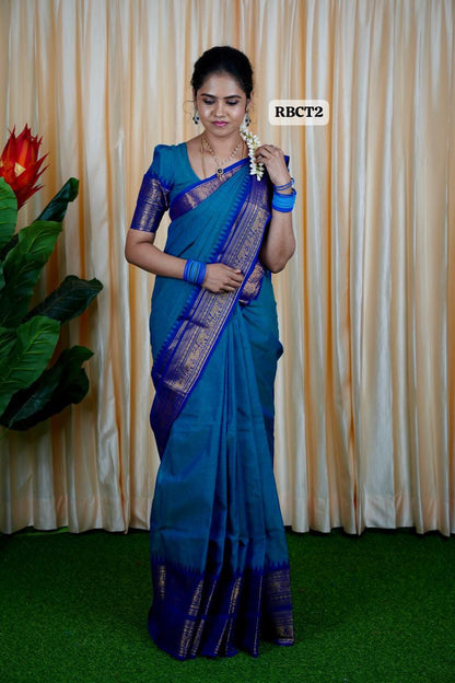 Kanchi cotton saree🍄✅
