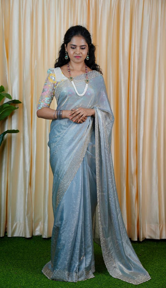 Premium space silk sarees with real jarkhan diamond work prebook 🥳