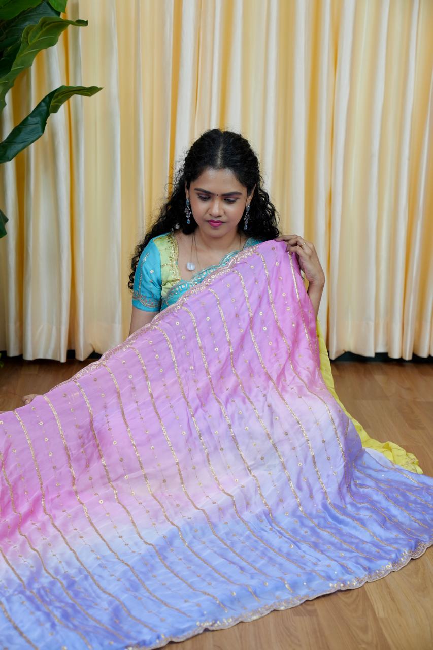 Space Silk Saree 🎁