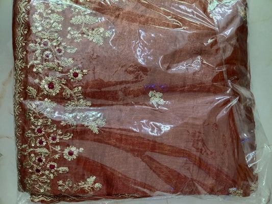 Space silk model with heavy sequins and embroidery work📷