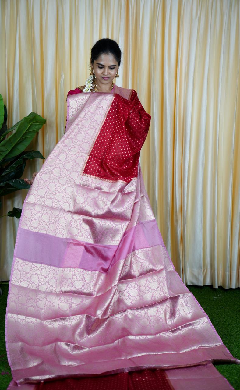 1000 buttas concept in warm silk saree prebook 🥳