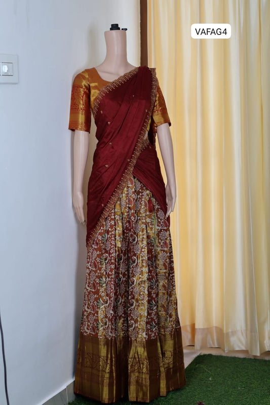 Kanchi semi silk Lehanga❌