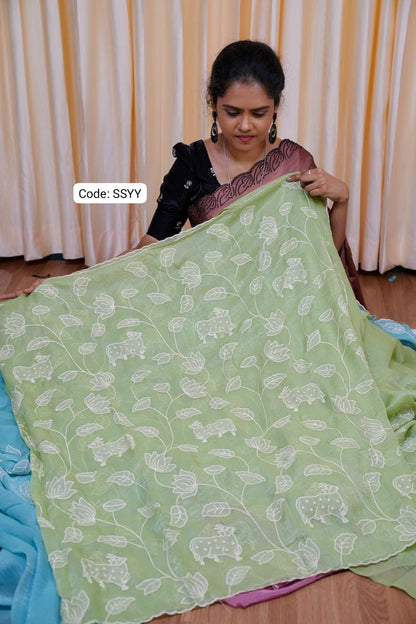 Fendy Chiffon Saree🥳