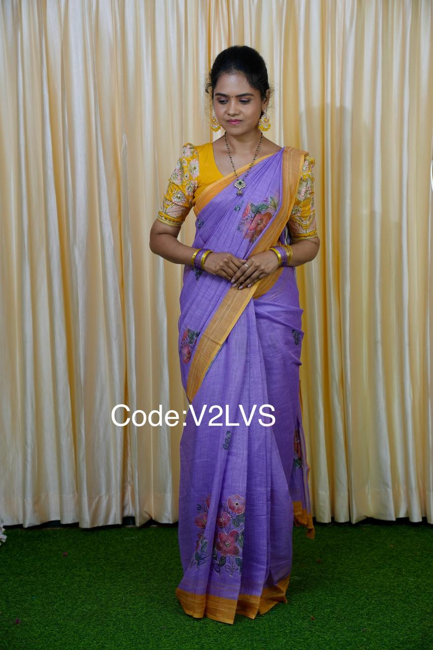 Lenin cotton saree 😎🥰