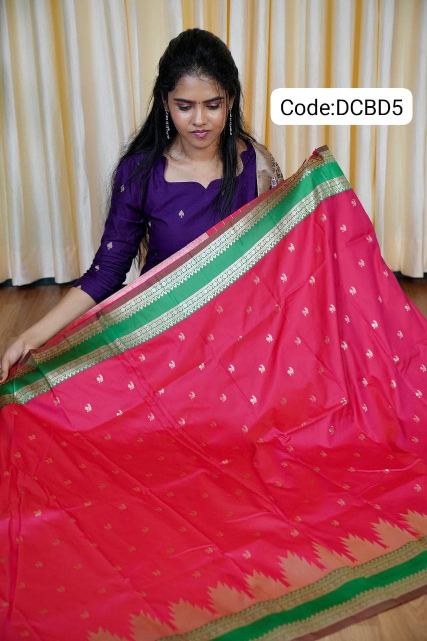 Kanchi semi silk saree 🥰😎📚