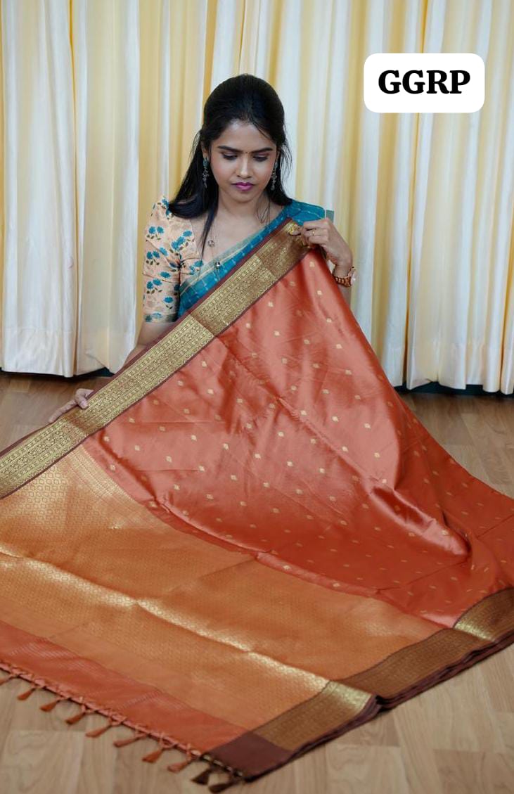 Kanchi soft silk saree🥰😎🌈📚