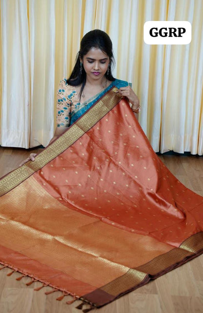 Kanchi soft silk saree🥰😎🌈📚