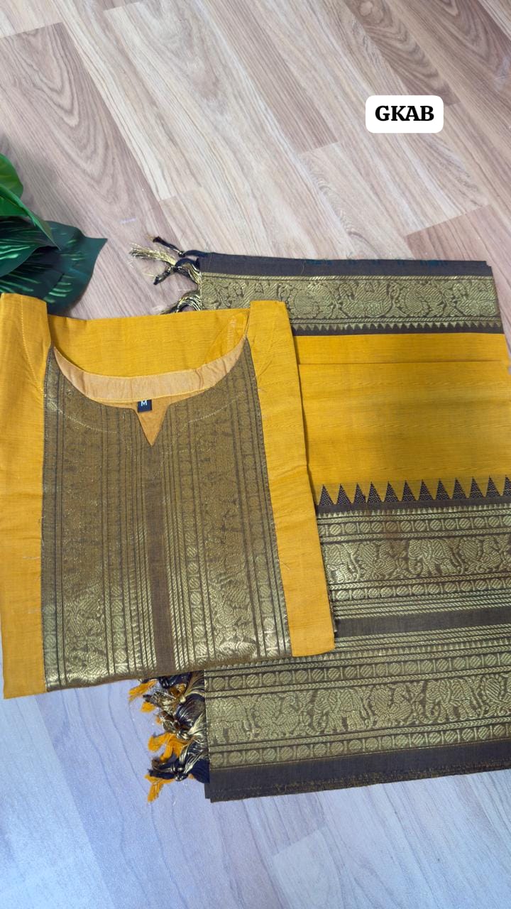 Premium Kanchi cotton salwar .. 2 piece set🥰stitched