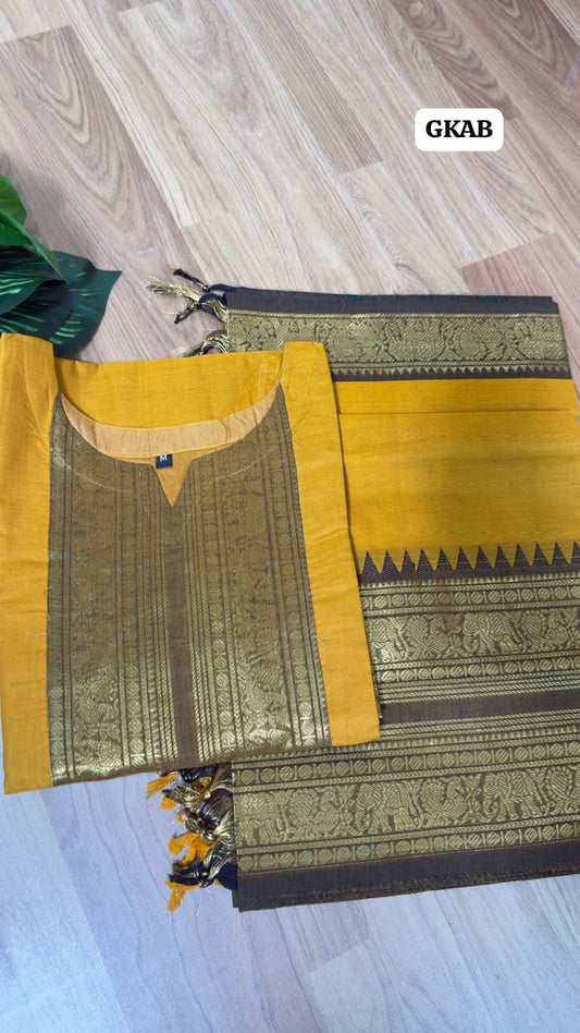 Premium Kanchi cotton salwar .. 2 piece set🥰stitched