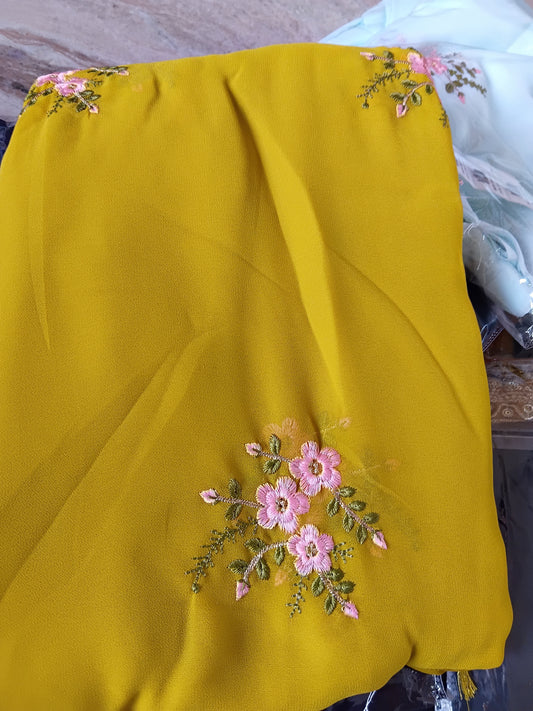 Embroidery saree 📷