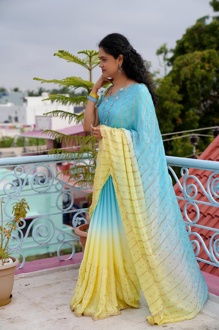 Space silk saree 🎁