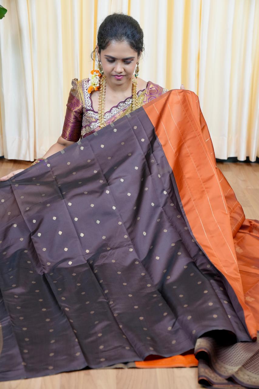 Gadwal semi silk saree🌈🥰😎