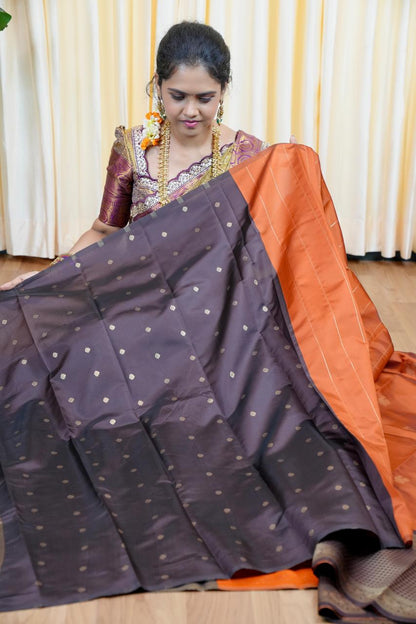 Gadwal semi silk saree🌈🥰😎