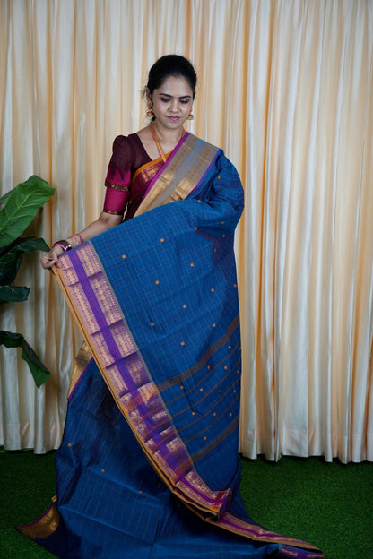 Kanchi cotton korvai buttas 5.5 Mtr❌