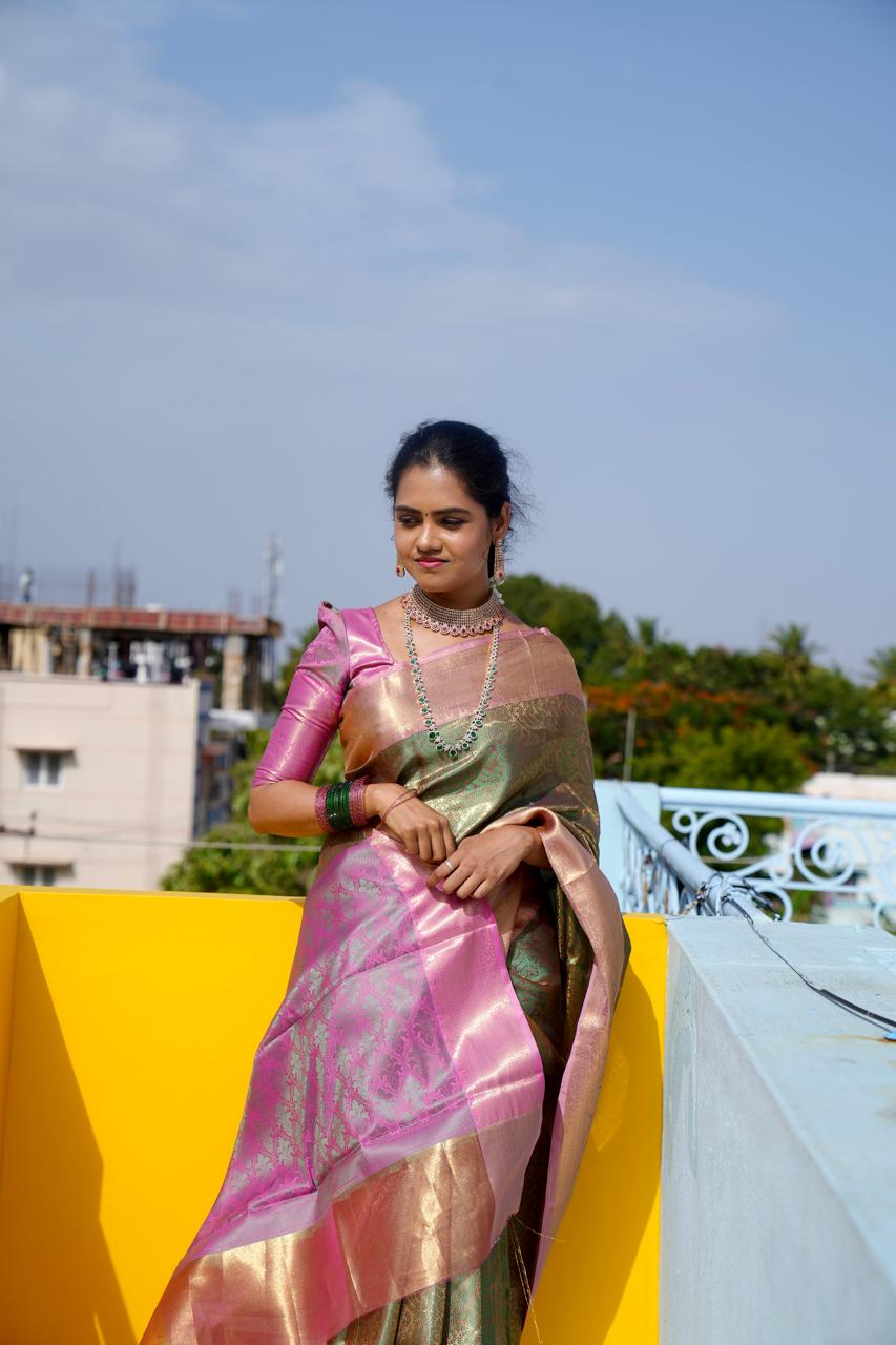 Premium soft katan saree🥳