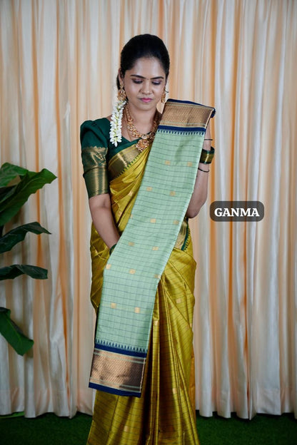 Kalyani silk saree with checks❌❌