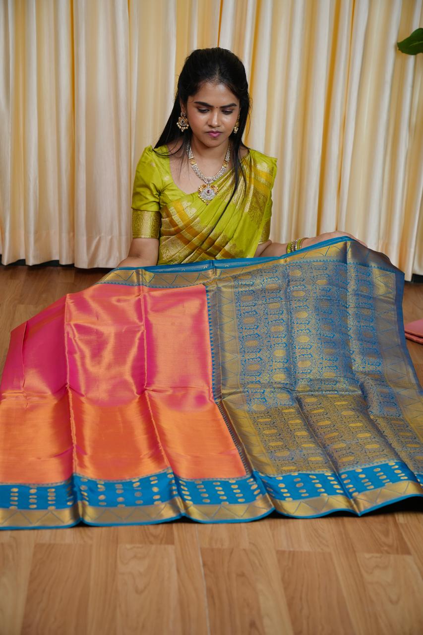 Kanchi semi silk saree 🥳