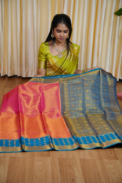 Kanchi semi silk saree 🥳