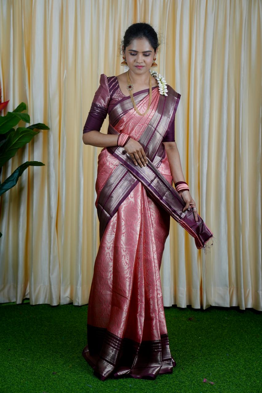 Soft katan tissue saree🍄🥳