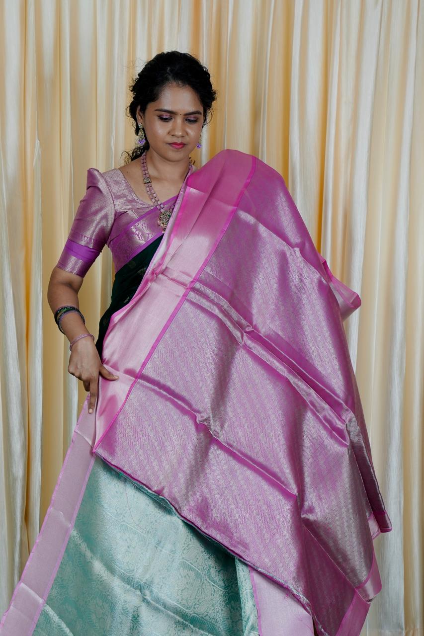 Katan bridal tissue saree🥳design 2