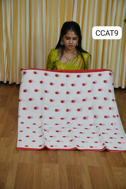 Linen cotton saree🥳