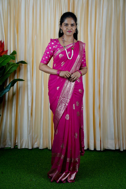 Viscose georgette saree❌