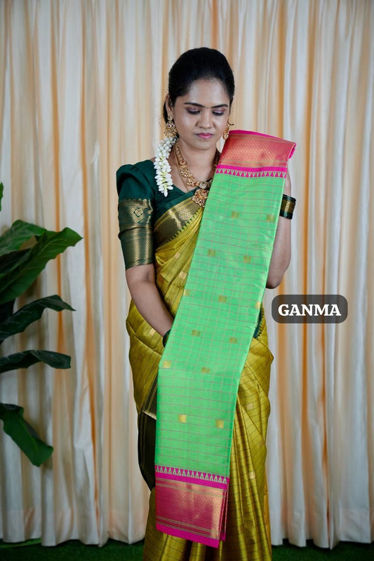 Kalyani silk saree with checks❌