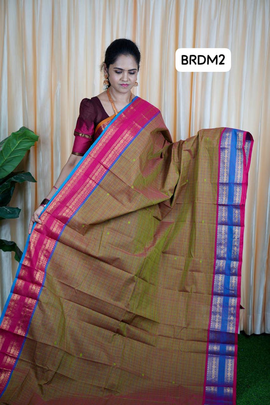 Kanchi cotton korvai buttas 5.5 Mtr🥰