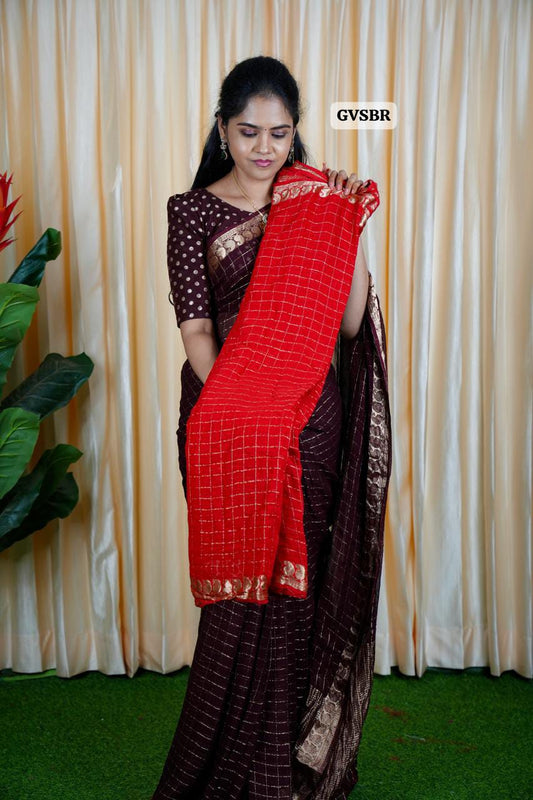 Viscose Georgette Sarees🥳